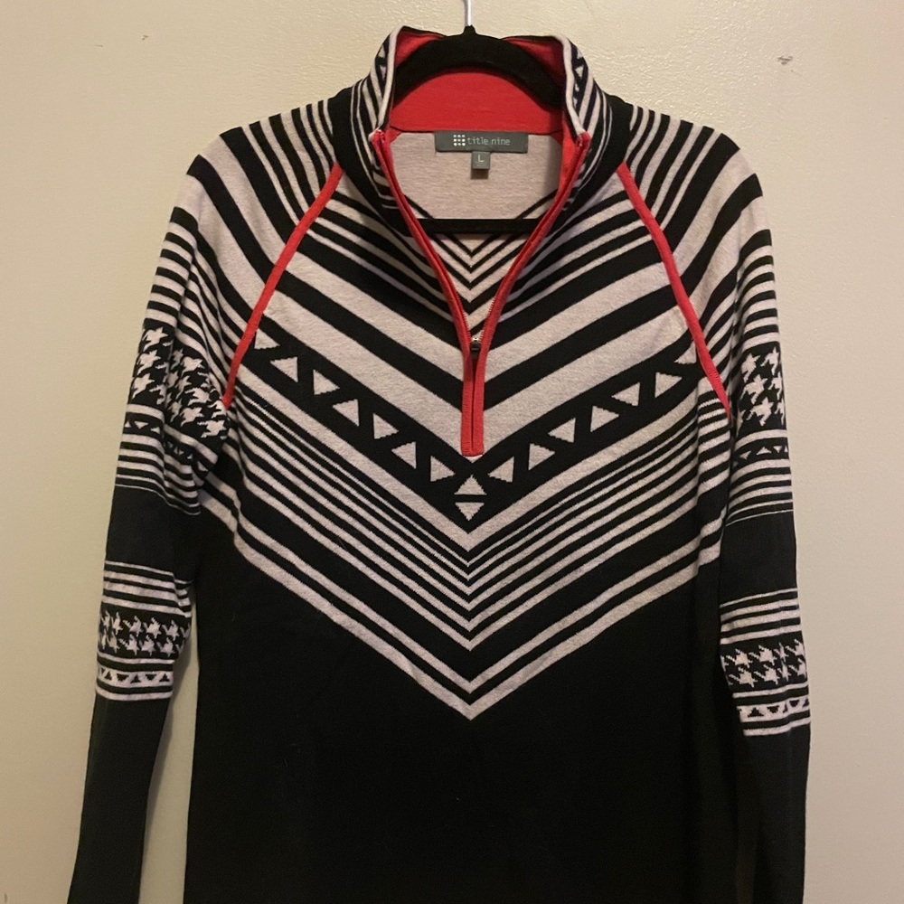 Title nine | Merino wool half zip pullover sweater